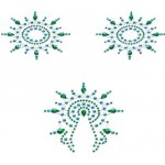 Lepítka GLORIA glittering jewelry green and blue 3 ks – Zboží Dáma