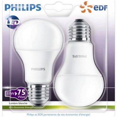Philips SADA 2x LED žárovka A60 E27/11W/230V 2700K P5377 – Zboží Mobilmania