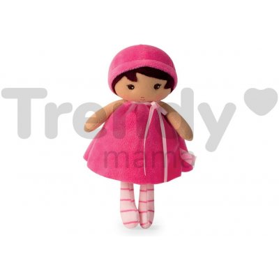 Kaloo pro miminka Emma K Tendresse 18 cm v růžových šatech z jemného textilu v dárkovém balení – Zboží Mobilmania