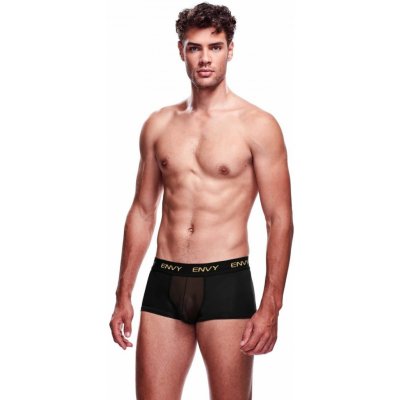 Boxerky pánské ENVY Transparent black – Zboží Dáma