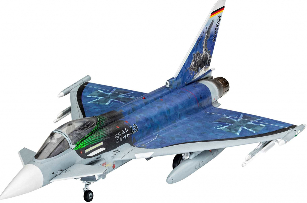 Revell ModelSet letadlo 63843 Eurofighter Luftwaffe 2020 Quadriga 1:72