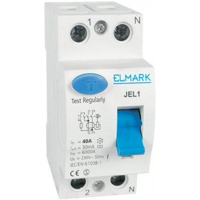Elmark JEL1 6kA 2-pólový 10A/30mA – Hledejceny.cz