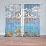Sablio Záclony Skála v moři: 2ks 150x250cm – Hledejceny.cz