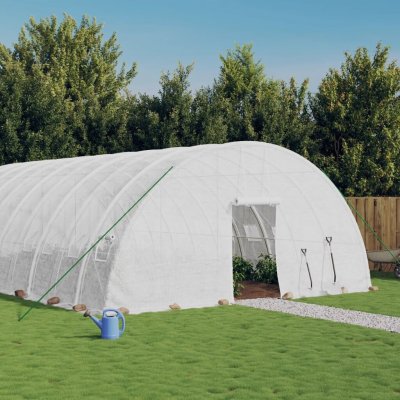 vidaXL s ocelovým rámem bílý 108 m² 18x6x2,85 m – Sleviste.cz