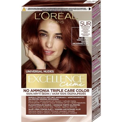 L'Oréal Paris Excellence Creme Triple Protection No Ammonia barva na vlasy na všechny typy vlasů hnědá 48 ml