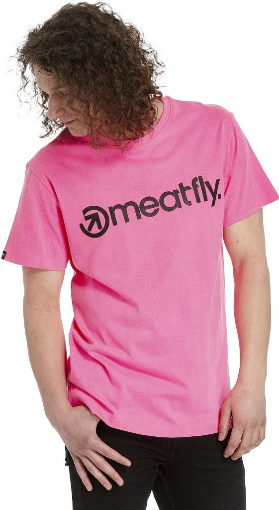Meatfly pánské tričko MF Logo Neon Pink od 384 Kč - Heureka.cz