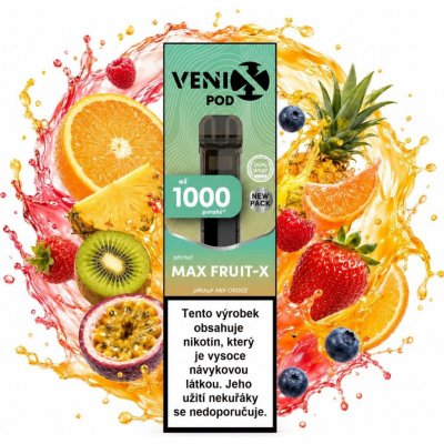 Venix Max Pod Max Fruit-X DMech 20 mg 1000 potáhnutí – Zboží Dáma