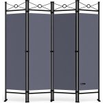 Casaria Lucca 108188 Paraván antracit 180 x 163 cm – Zboží Dáma