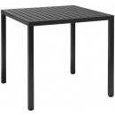 Nardi Antracitově šedý plastový zahradní stůl Cube 80 x 80 cm