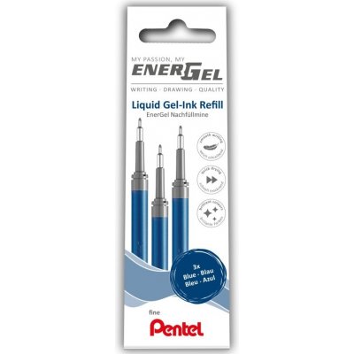 Pentel EnerGel LRN5 / modrá / 3 ks Náplň – Zbozi.Blesk.cz