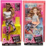 Barbie V pohybu Blondýnka ve fialovém topu GXF04 – Zboží Dáma