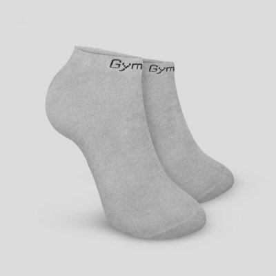 GymBeam ponožky Ankle Socks 3Pack Grey šedá – Zboží Mobilmania