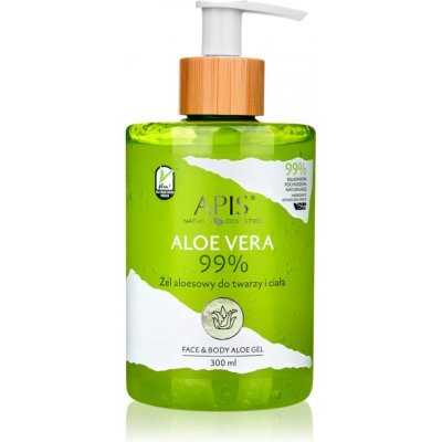 Apis Natural Cosmetics Aloe Vera intenzivně hydratační gel na obličej tělo a vlasy 300 ml