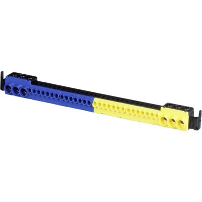 F-Tronic 9910010 zásuvná svorka modrá, žlutá Typ vodiče = N, PE – Zboží Mobilmania