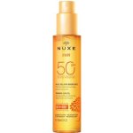 Nuxe Sun Tanning Sun Oil SPF50 voděodolný opalovací olej proti tmavým skvrnám a stárnutí pokožky 150 ml – Hledejceny.cz
