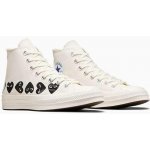 Converse x Comme des Garçons PLAY Chuck 70 Multi Heart A08148C Cream – Zboží Mobilmania