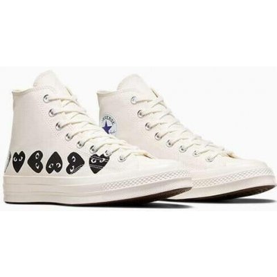 Converse x Comme des Garçons PLAY Chuck 70 Multi Heart A08148C Cream – Zboží Mobilmania