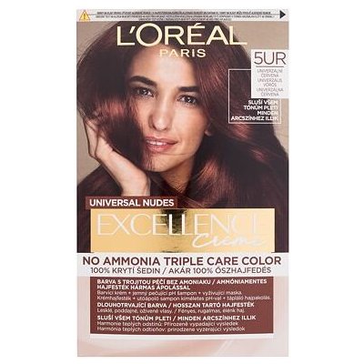 L'Oréal Paris Excellence Creme Triple Protection barva na vlasy na barvené vlasy na všechny typy vlasů 5UR Universal Red 48 ml