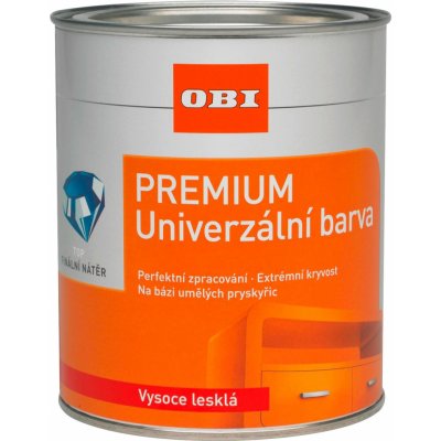 OBI Premium 0,75 l čistě bílá vysoce lesklá – Zboží Mobilmania