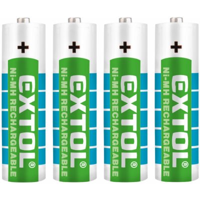 Baterie nabíjecí AA 4ks (HR6), 1,2V, 2400mAh, NiMh EXTOL ENERGY 42061 – Zboží Živě