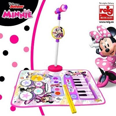 Reig Musicales Dětská hrací podložka a mikrofon se stojanem MINNIE JUNIOR – Zboží Dáma