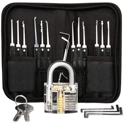 Sada planžet LockPick 17v1 s průhledným trénovacím zámkem ML0019 – Zbozi.Blesk.cz