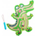 CAB Toys Montessori Drevené magnetické bludisko krokodílom – Sleviste.cz
