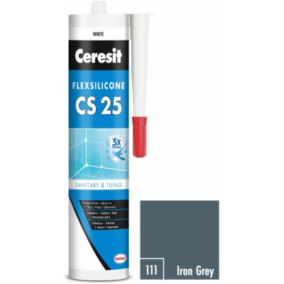 Ceresit CS 25 silikon sanitární - 280 ml ir.grey