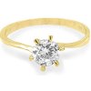 Prsteny Beny Jewellery Zlatý Zásnubní se Zirkonem 7130859