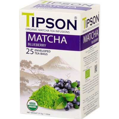 Tipson BIO Matcha Blueberry 25 x 1,5 g