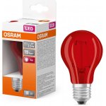 Osram LED světelný zdroj, 2,5 W, 10 lm, červená, E27 LED STAR CL A RED 15 NON-DIM 2,5W – Hledejceny.cz