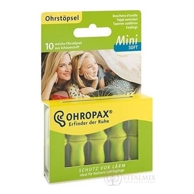 R&J OHROPAX Mini SOFT Ušní vložky v plastové krabičce 10 ks – Hledejceny.cz