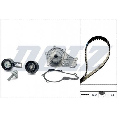 Vodní pumpa + sada ozubeného řemene DOLZ KD160 – Zboží Mobilmania