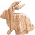 Dřevěný zajíček 20,5 × 19,5 × 5 cm, sada 2ks – Hledejceny.cz