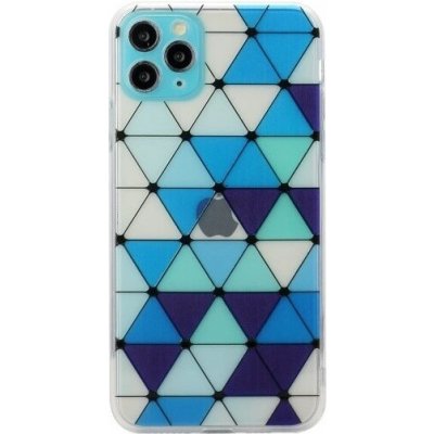 Appleking Pouzdro měkké se vzorem vitráže iPhone 11 Pro Max - modré – Hledejceny.cz