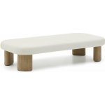 Kave Home Labra 140 x 70 cm zahradní stolek Bílý cementový – Hledejceny.cz