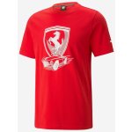 Puma Ferrari pánské tričko Race Big Shield červené – Zboží Mobilmania