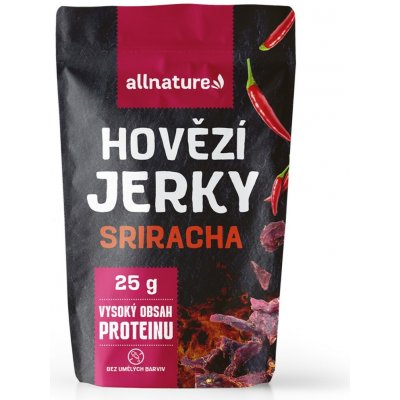 Allnature Beef Sriracha Jerky 25 g – Sleviste.cz