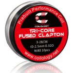 Coilology Tri-Core Fused Clapton předmotané spirálky Ni80 0,32ohm 10ks – Zboží Dáma