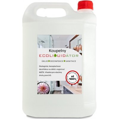 ECOLIQUIDÁTOR koupelny, čisticí a dezinfekční prostředek, 5 l Pink Blossom – Zboží Dáma