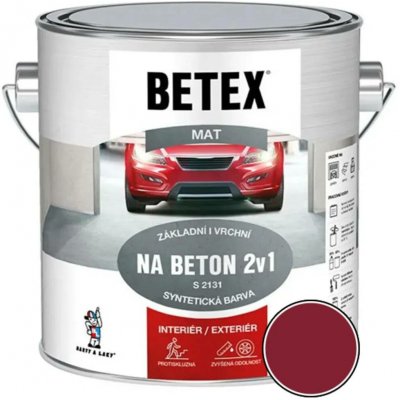 Betex 2v1 na beton S2131 2 kg červenohnědá – Sleviste.cz