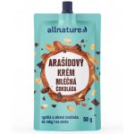 Allnature Arašídový krém s mléčnou čokoládou 50 g – Zboží Dáma