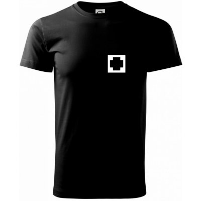 Hranatý kříž Rescue Klasické pánské triko černá