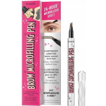 Benefit Brow Microfilling Pen pero na obočí s mikro tahy pro vykreslení chloupků Deep Brown 0,77 g