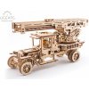 3D puzzle Ugears 3D mechanické puzzle Truck UGM-11 s požárním žebříkem 537 ks