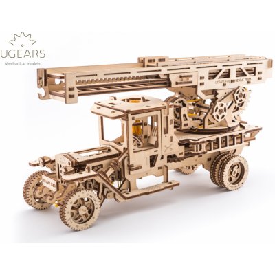 Ugears 3D mechanické puzzle Truck UGM-11 s požárním žebříkem 537 ks – Zbozi.Blesk.cz