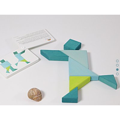 Grimm's Tangram Zelená – Zboží Dáma