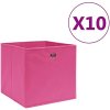 Úložný box Shumee Úložné boxy 10 ks netkaná textilie 28 x 28 x 28 cm růžové