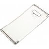 Pouzdro a kryt na mobilní telefon Pouzdro JustKing plastové čiré s rámečkem Samsung Galaxy Note 9 - stříbrné