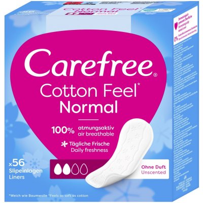 Carefree Cotton slipové vložky 56 ks – Zboží Dáma